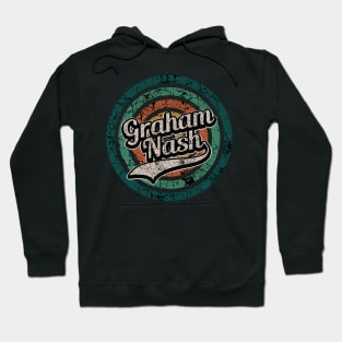 Graham Nash // Retro Circle Crack Vintage Hoodie